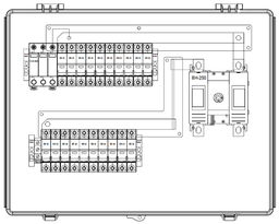 BHS-10/1 Caja combinadora 10 entradas 1 salida